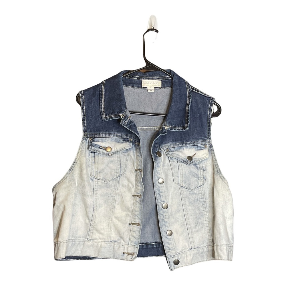 Plus Size Forever 21 Ombré “Jean” Jacket